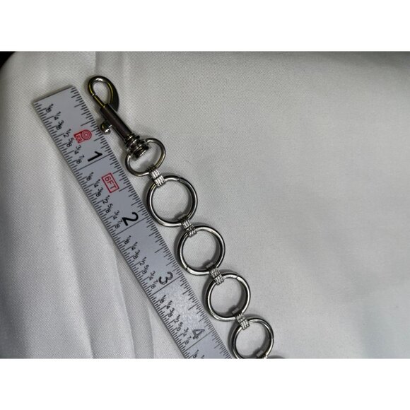 Womens Silver Tone Circular Link Chain Belt SKU 7573 - Picture 3 of 6